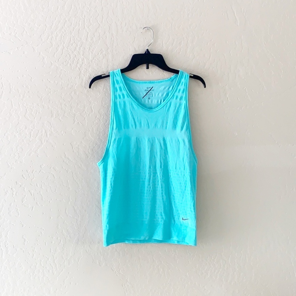 🌿Final Sale Nike Teal Turquoise Blue Dri-Fit Tank